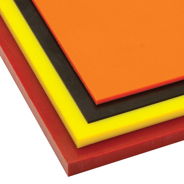 5/8" x 8" x 18" 80 A Durometer Red Polyurethane Sheet