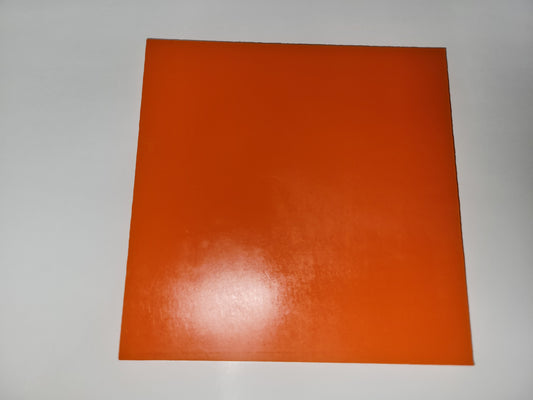 1/4" x 6" x 6" 80 A Durometer, Orange, Polyurethane Sheet, Precision Cast