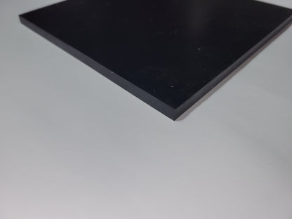 1/4" x 6" x 6" 60 A Durometer, Black, Polyurethane Sheet, Precision Cast