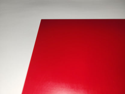 1/4" x 6" x 6" 95 A Durometer, Red, Polyurethane Sheet, Precision Cast