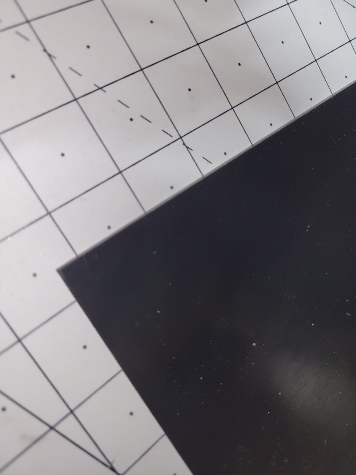 1/8" x 6" x 6" 60 A Durometer ElastoTuff™ Black Polyurethane Sheet