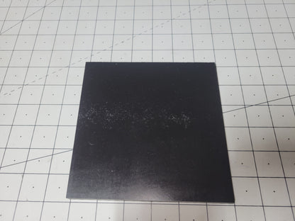 3/8" x 6" x 6" 60 A Durometer, Black, Polyurethane Sheet, Precision Cast