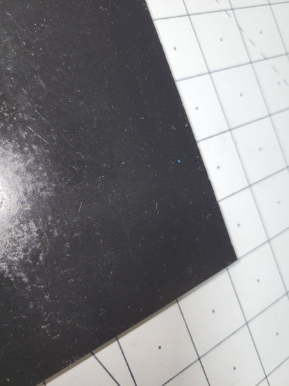 3/8" x 6" x 6" 60 A Durometer, Black, Polyurethane Sheet, Precision Cast