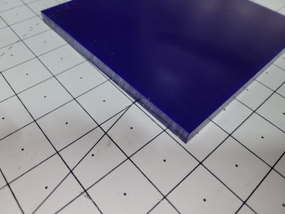 3/8" x 6" x 6" 90 A Durometer, Dark Blue, Polyurethane Sheet, Precision Cast