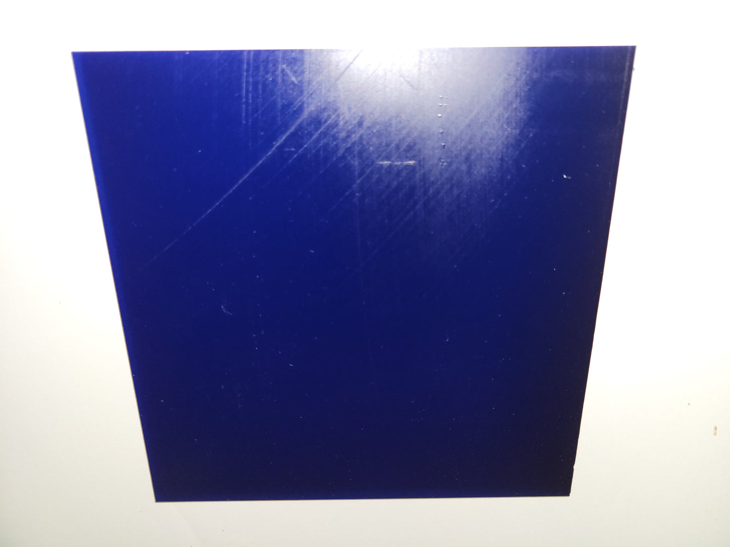 1/8" x 6" x 6" 90 A Durometer, Dark Blue, Polyurethane Sheet, Precision Cast